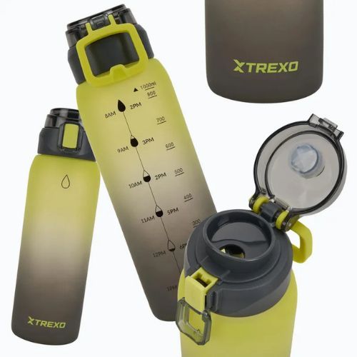 Bidon XTREXO Haust 1000 ml żółty/czarny