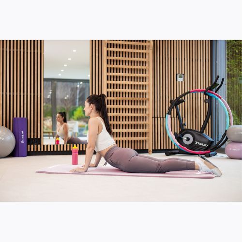 Mata do ćwiczeń XTREXO 15 mm z pasem różowy