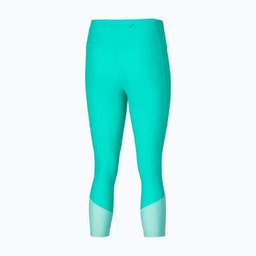 Legginsy damskie Mizuno Impulse Core 3/4 blue turquoise