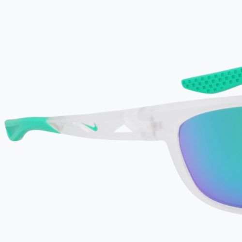 Okulary przeciwsłoneczne Nike Windtrack Run matte clear/ green mirror