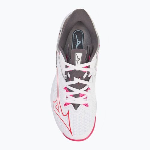 Buty do tenisa damskie Mizuno Wave Exceed Tour 6 CC white/ radiant red/ quiet shade