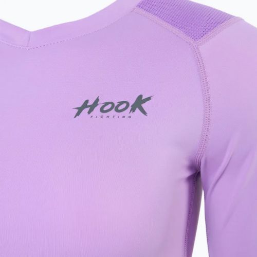 Koszulka treningowa longsleeve damska rashguard HOOK FIGHTING Base fioletowy