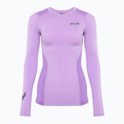 Koszulka treningowa longsleeve damska rashguard HOOK FIGHTING Base fioletowy