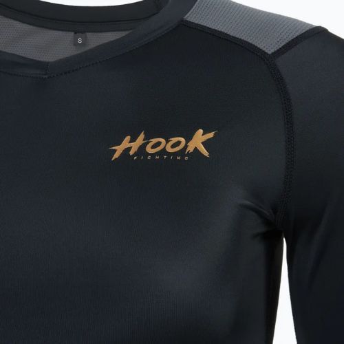 Koszulka treningowa longsleeve damska rashguard HOOK FIGHTING Base czarny