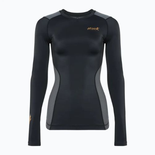 Koszulka treningowa longsleeve damska rashguard HOOK FIGHTING Base czarny