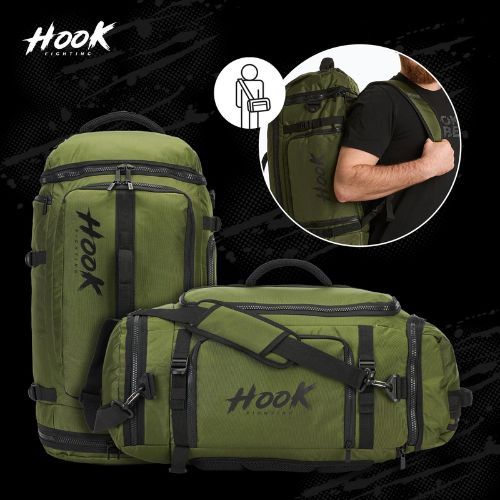 Plecak/torba 2w1 HOOK FIGHTING Camp Duffel Bag 41 l zielony
