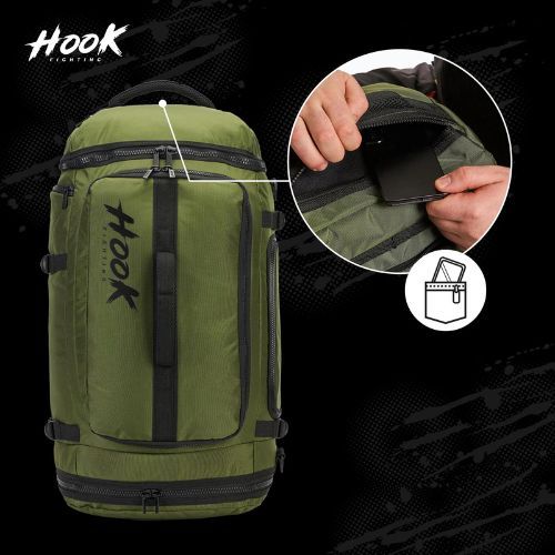 Plecak/torba 2w1 HOOK FIGHTING Camp Duffel Bag 41 l zielony