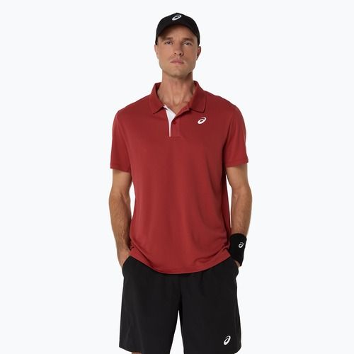 Koszulka polo męska ASICS Court Polo burnt red