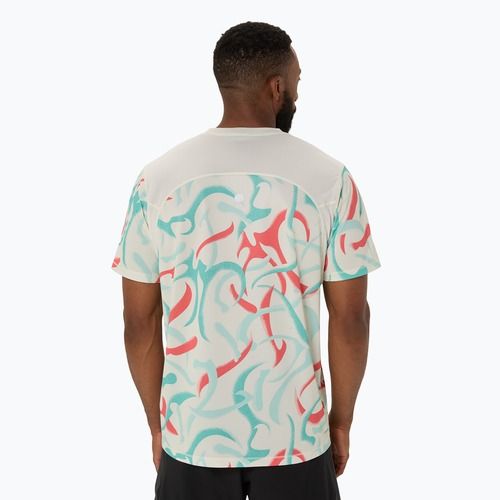 Koszulka do biegania męska ASICS Road All Over Print Top birch