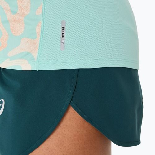 Koszulka do biegania damska ASICS Road Lite-Show oasis green/multi color