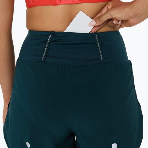 Spodenki do biegania damskie ASICS Road 3.5IN saxon green