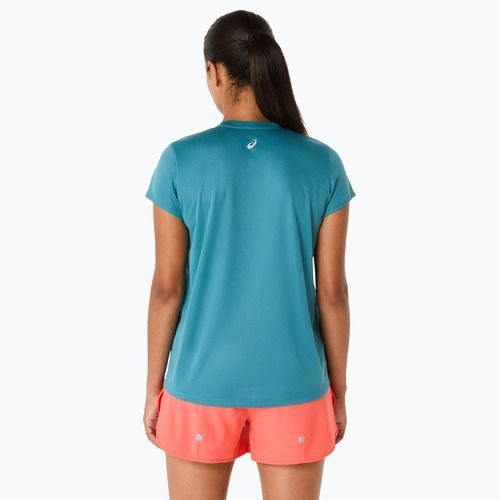 Koszulka do biegania damska ASICS Fujitrail Logo atlantis blue