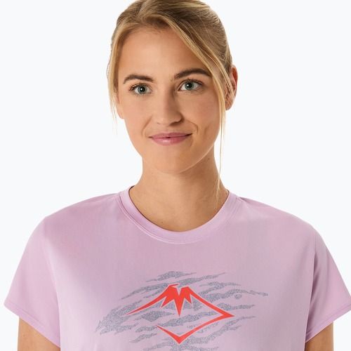 Koszulka do biegania damska ASICS Fujitrail Logo light ube