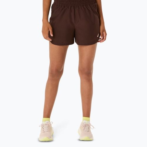 Spodenki do biegania damskie ASICS Nagino Run Adjustable 4IN coffee