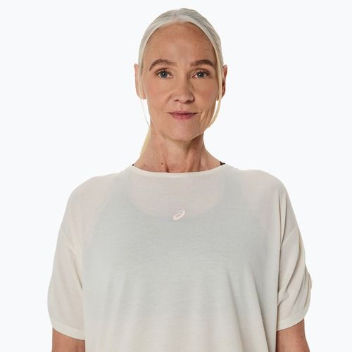 Koszulka do biegania damska ASICS Nagino Run Adjustable Top birch heather