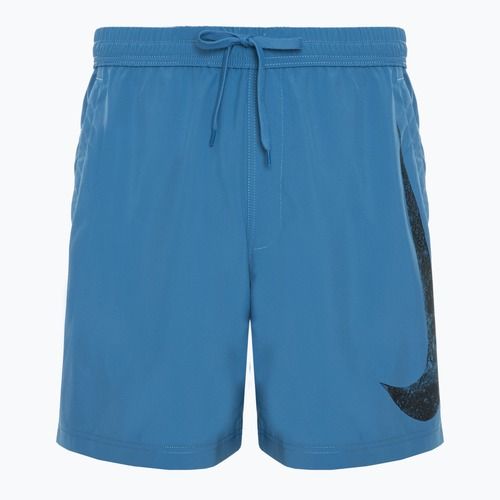 Spodenki męskie Nike Form Swoosh Dri-Fit 7" aegean storm/black
