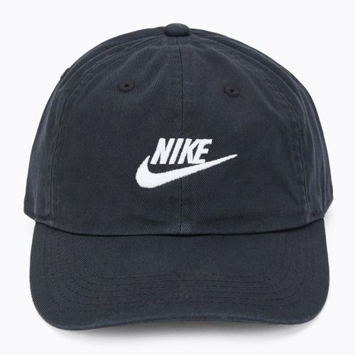 Czapka z daszkiem dziecięca Nike Club Unstructured Futura Wash white/black