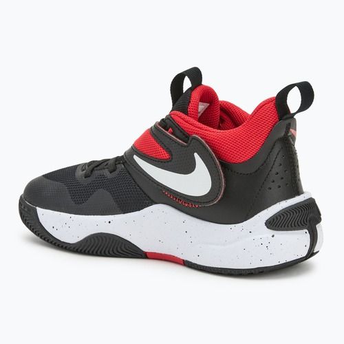 Buty do koszykówki dziecięce Nike Team Hustle D11 black/ white/ university red