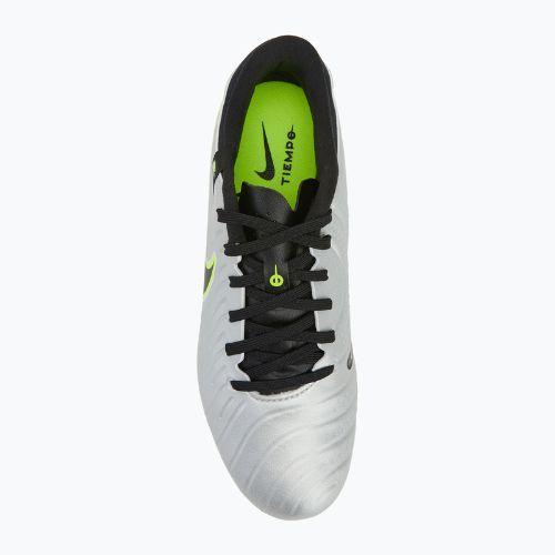 Buty piłkarskie męskie Nike Tiempo Legend 10 Academy FG/MG metallic silver/volt/black