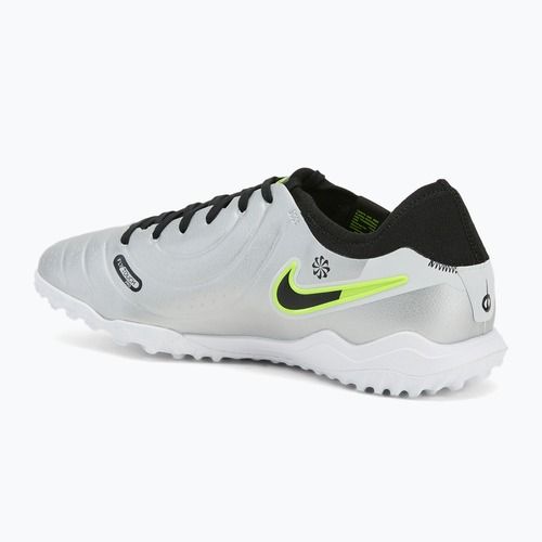 Buty piłkarskie męskie Nike Tiempo Legend 10 Pro TF metallic silver/volt/black