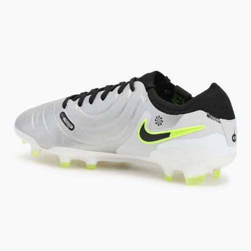 Buty piłkarskie męskie Nike Tiempo Legend 10 Pro FG metallic silver/volt/black
