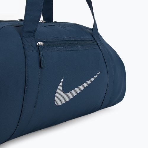 Torba treningowa damska Nike Gym Club 24 l armory navy/ armory navy/ metallic silver