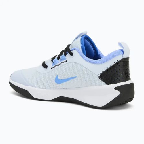 Buty dziecięce Nike Omni Multi-Court football grey/black/astronomy blue/royal pulse