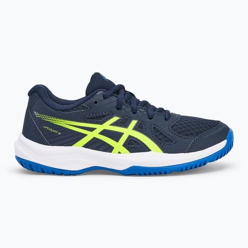 Buty dziecięce ASICS Upcourt 6 GS midnight/safety yellow