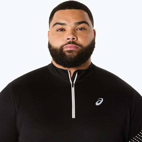 Longsleeve do biegania męski ASICS Icon LS 1/2 Zip performance black