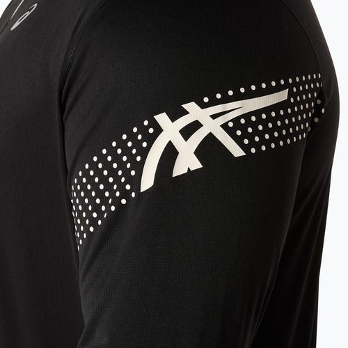 Longsleeve do biegania męski ASICS Icon LS 1/2 Zip performance black