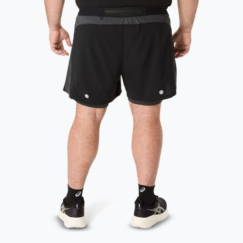 Spodenki do biegania męskie ASICS Road 2N1 5IN performance black/graphite grey