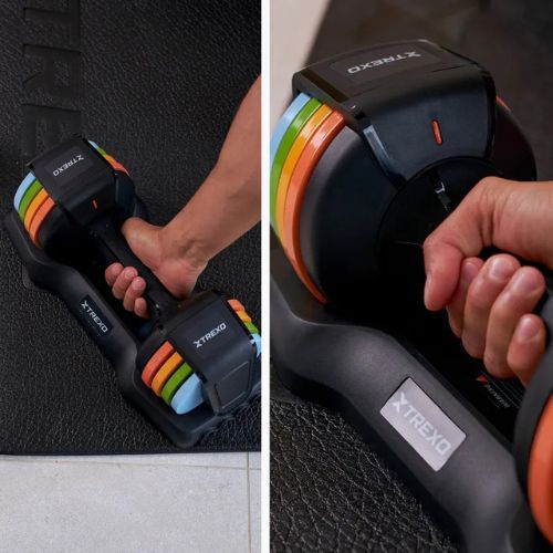 Hantel regulowany XTREXO 11,5 kg multicolor