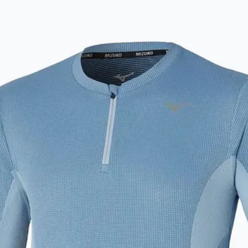 Longsleeve do biegania męski Mizuno Dryaeroflow Half Zip parisian blue