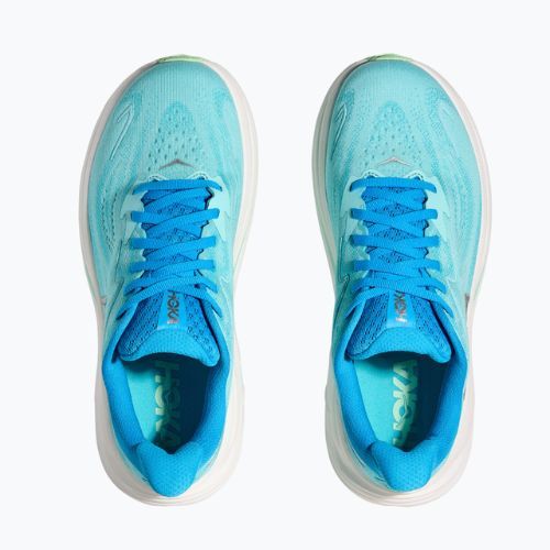 Buty do biegania damskie HOKA Clifton 10 Wide skyward blue/cielo blue