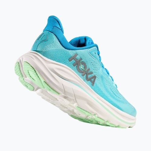 Buty do biegania damskie HOKA Clifton 10 Wide skyward blue/cielo blue