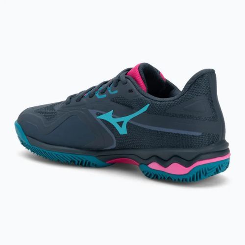 Buty do padla damskie Mizuno Wave Exceed Light 2 Padel midnight navy/ fuchsia purple/ enamel blue