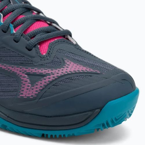 Buty do padla damskie Mizuno Wave Exceed Light 2 Padel midnight navy/ fuchsia purple/ enamel blue