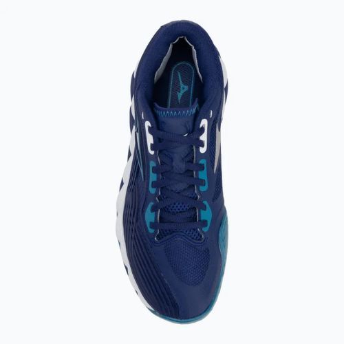 Buty do tenisa męskie Mizuno Wave Enforce Tour 2 CC bellwether blue/ white/ fjord blue