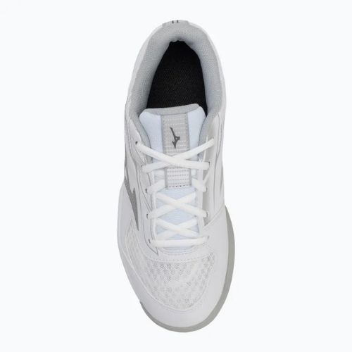Buty do tenisa damskie Mizuno Break Shot 5 CC white/ ultimate gray/ harbor mist