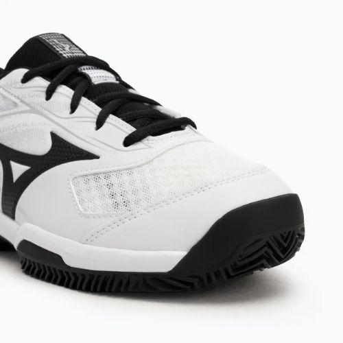 Buty do tenisa męskie Mizuno Break Shot 5 CC white/ black/ harbor mist
