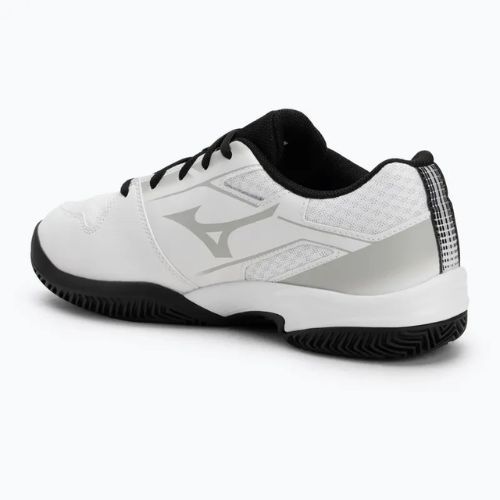 Buty do tenisa męskie Mizuno Break Shot 5 CC white/ black/ harbor mist