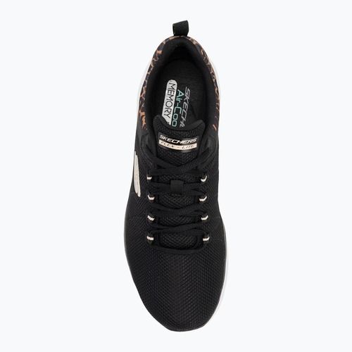 Buty damskie SKECHERS Flex Appeal 4.0 Wild Ballad black/leopard