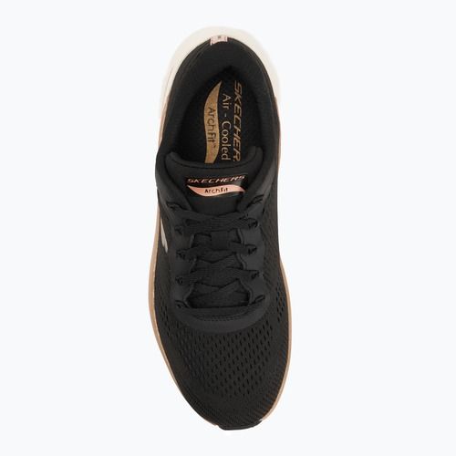 Buty damskie SKECHERS Arch Fit 2.0 Glow The Distance black/rose gold