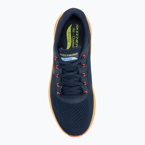 Buty męskie SKECHERS Arch Fit 2.0 navy leather/multi trim