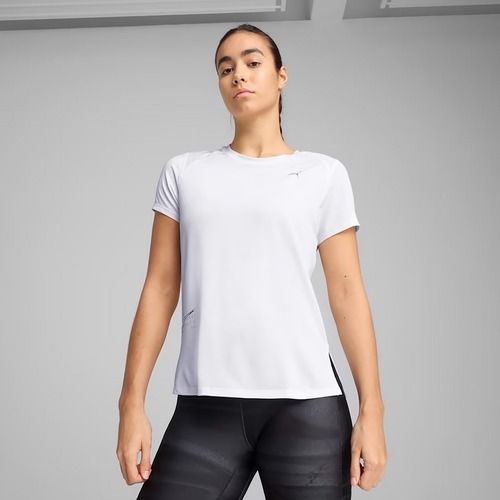 Koszulka do biegania damska PUMA Run Graphic Mesh Tee puma white