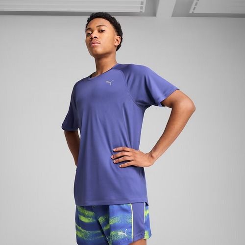 Koszulka do biegania męska PUMA Run Velocity Tee Poly blue crystal