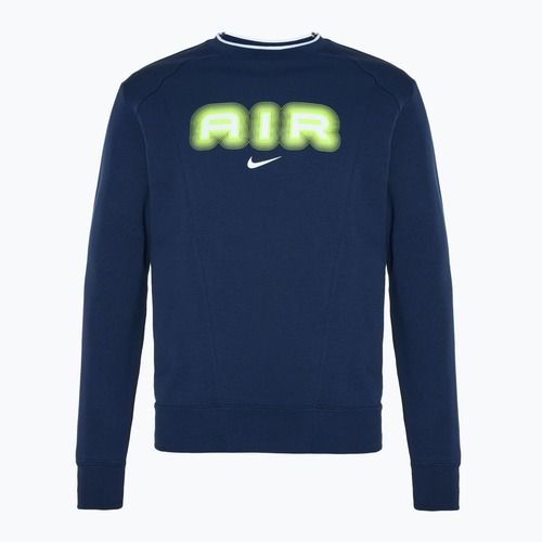 Bluza męska Nike Sportstwear Air Crew-Neck midnight navy/volt