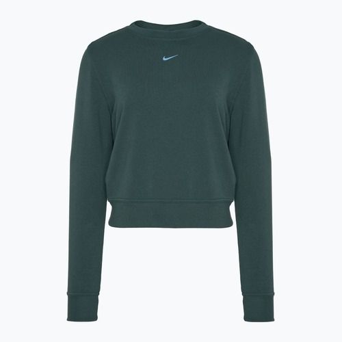 Bluza damska Nike Dri-FIT One Crew Neck French Terry vintage green/ black