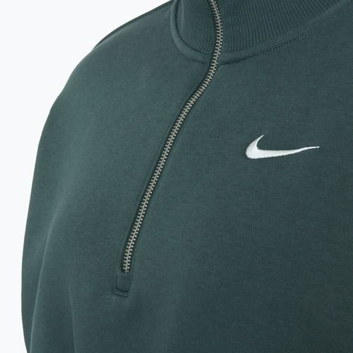 Bluza damska Nike Sportswear Phoenix Fleece 1/2 Zip Cropped vintage green/ sail