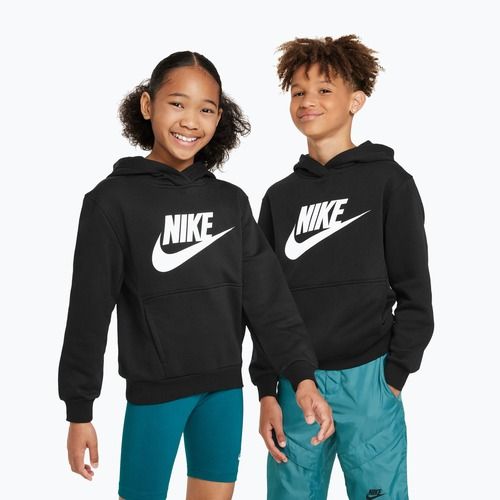 Bluza dziecięca Nike Club Fleece Hoodie black/white